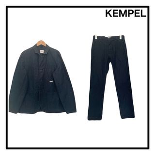 ケンペル(KEMPEL)のKEMPEL　ジャケット　パンツ　上下　セットアップ　メンズ　ネイビー　コットン(セットアップ)