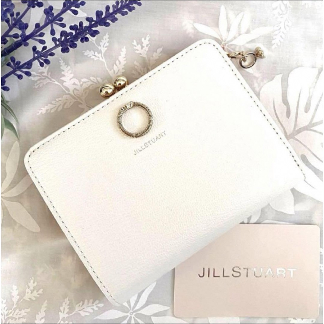 【新品】JILLSTUART 二つ折り財布 がま口　エターナル ホワイト　ジル