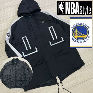 美品■ゴールデンステイト ウォリアーズ NBA■ダウンライナー付 モッズコート(モッズコート)