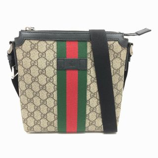 グッチ(Gucci)のグッチ GUCCI フラット 471454 GG メッセンジャー カバン ショルダーバッグ GGスプリームキャンバス ベージュ(ショルダーバッグ)