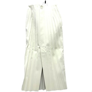 アイレネ IRENE フェイクレザースカート 23A87002 スカート ポリエステル ホワイト 未使用(ひざ丈スカート)