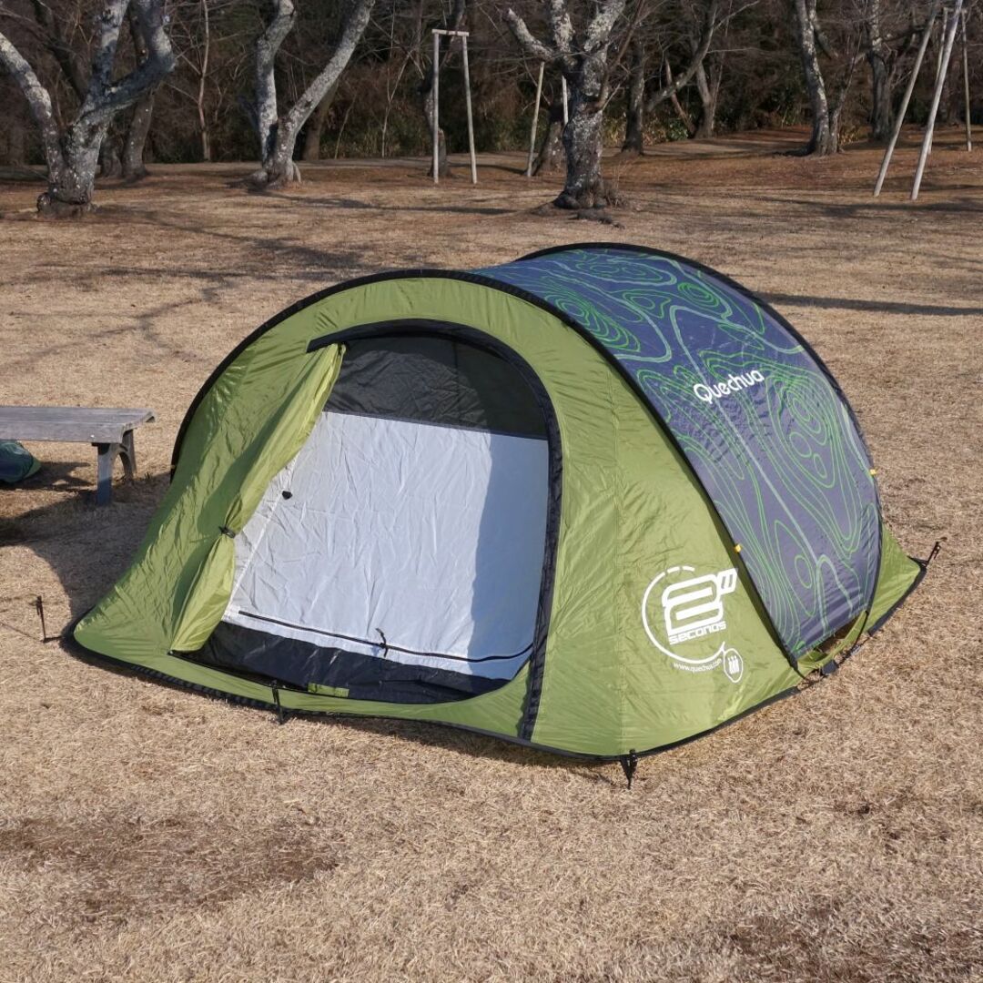 ケシュア QUECHUA ポップアップ テント 2 SECONDS 3人用 ケシュア QUECHUA ポップアップ テント 2 SECONDS 3人用
