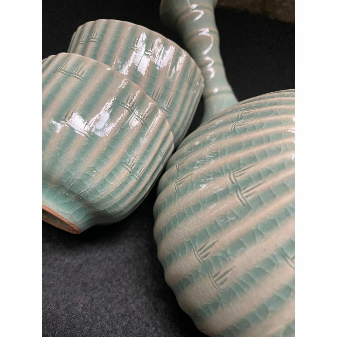 韓国 人間文化財 柳海剛 海剛 高麗 青磁 茶道具 茶器 骨董 急須