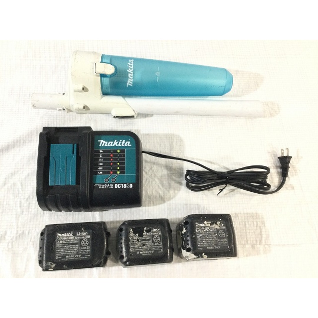 Makita(マキタ)の☆中古品☆ 4個セット♪ クリーナーオマケ♪ makita バッテリ BL1860B BL1460B BL1430 充電器 DC18SD ※おまけ詳細はコメント欄にて 84673 自動車/バイクのバイク(工具)の商品写真