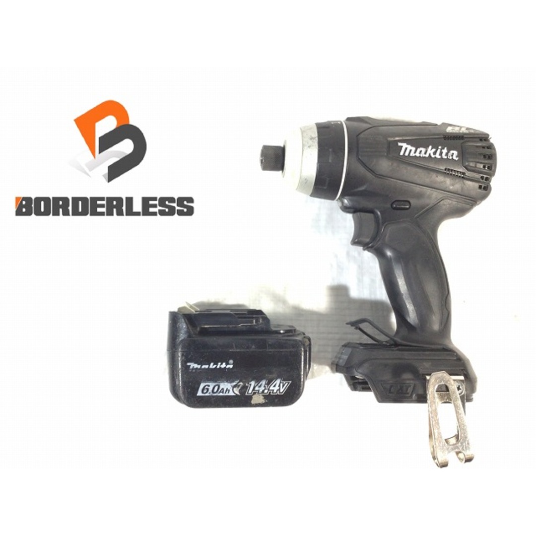 Makita(マキタ)の☆中古品☆makita マキタ 14.4V 充電式4モードインパクトドライバー TP131D 6.0Ahバッテリー1個(BL1460B)付 コードレス 84856 自動車/バイクのバイク(工具)の商品写真