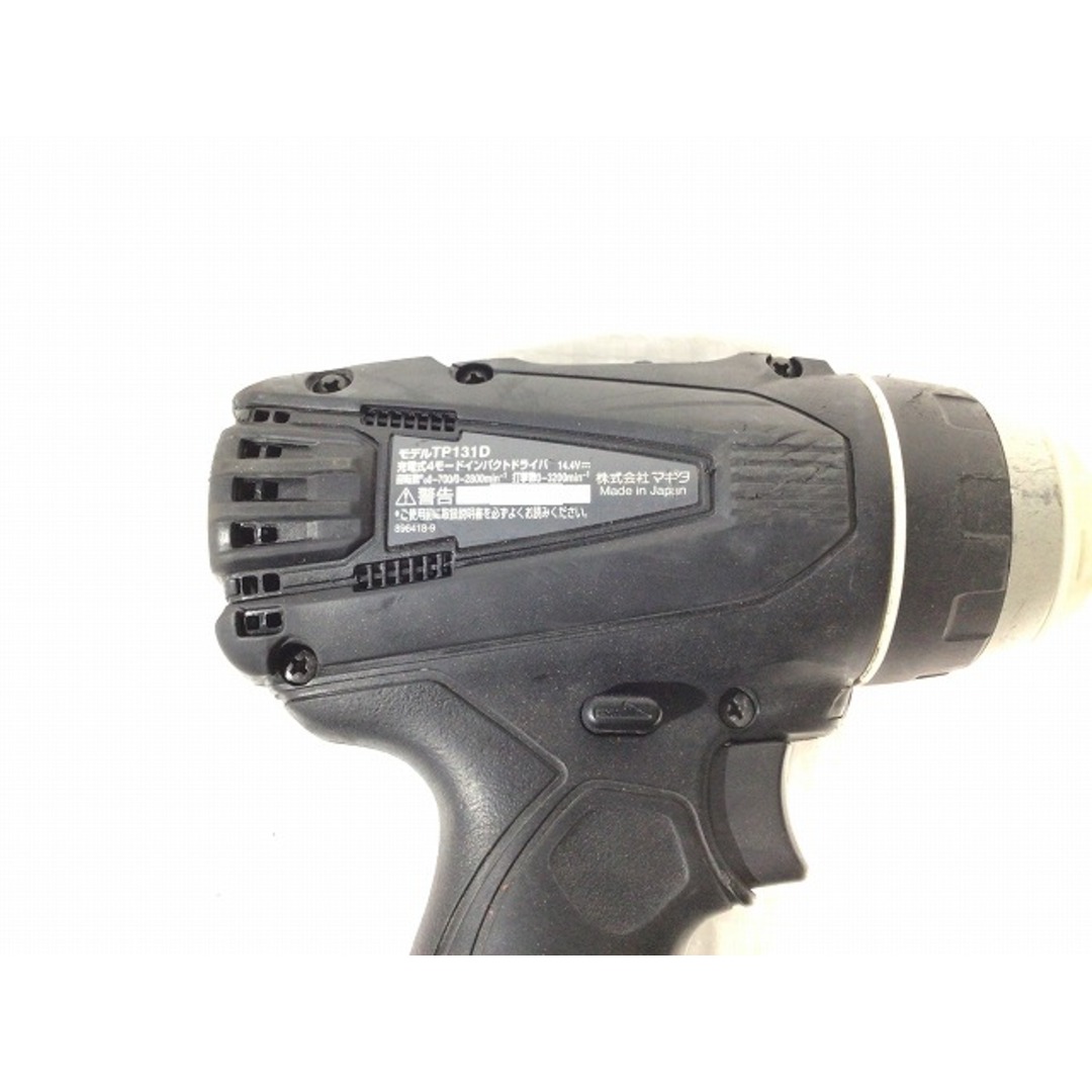 Makita(マキタ)の☆中古品☆makita マキタ 14.4V 充電式4モードインパクトドライバー TP131D 6.0Ahバッテリー1個(BL1460B)付 コードレス 84856 自動車/バイクのバイク(工具)の商品写真