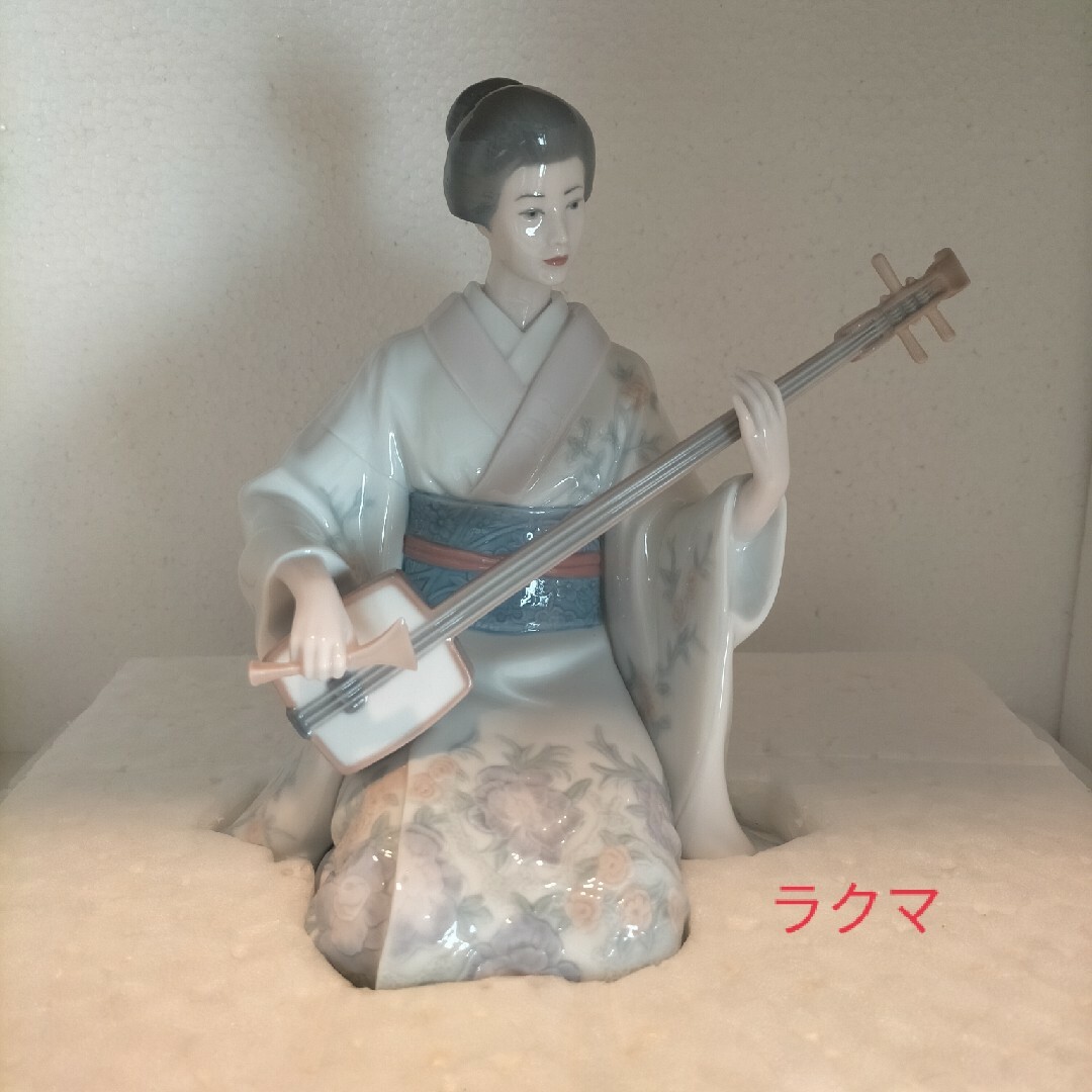 未使用 リヤドロ LLADRO 三味線奏者 shamishen playerインテリア/住まい/日用品