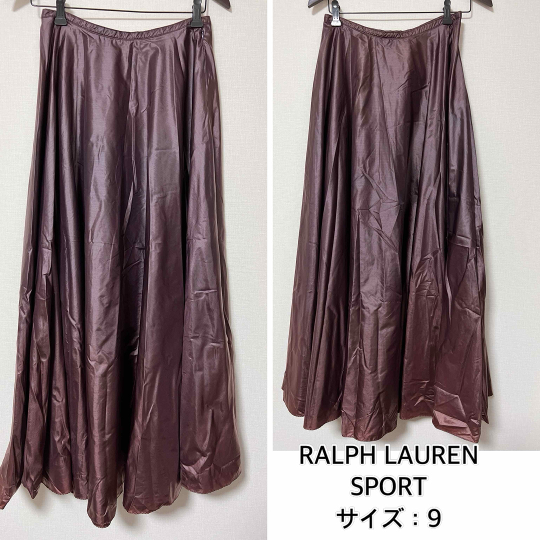 Ralph Lauren(ラルフローレン)のRALPH LAUREN SPORT❤️タフタスカート　ラルフローレンスポーツ レディースのスカート(ロングスカート)の商品写真