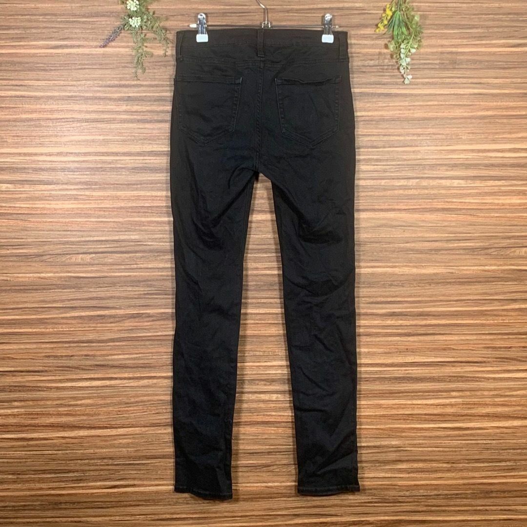 GU(ジーユー)のジーユー GU パンツ ズボン Mサイズ相当 黒 ブラック 無地 レディースのパンツ(カジュアルパンツ)の商品写真
