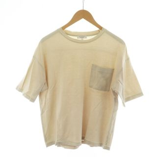 ビューティアンドユースユナイテッドアローズ(BEAUTY&YOUTH UNITED ARROWS)のユナイテッドアローズ ダブルガス Tシャツ カットソー S ベージュ(Tシャツ/カットソー(半袖/袖なし))