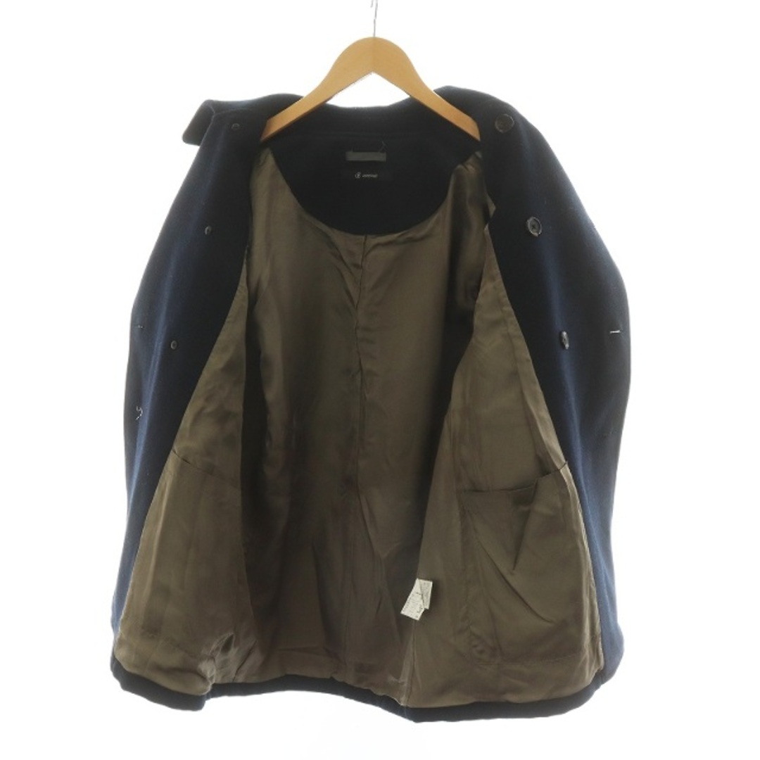 JOHNBULL(ジョンブル)のJOHNBULL Pコート ピーコート ステンカラー ダブル 長袖 M 紺 メンズのジャケット/アウター(ピーコート)の商品写真