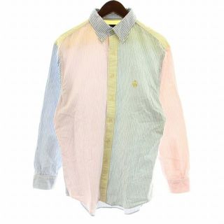 ブルックスブラザース(Brooks Brothers)のBROOKS BROTHERS ファンシャツ 長袖シャツ クレイジーパターン M(シャツ)