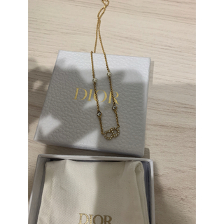 クリスチャンディオール(Christian Dior)のディオール CDロゴ GP×ラインストーン×フェイクパール  ゴールド レ(ネックレス)