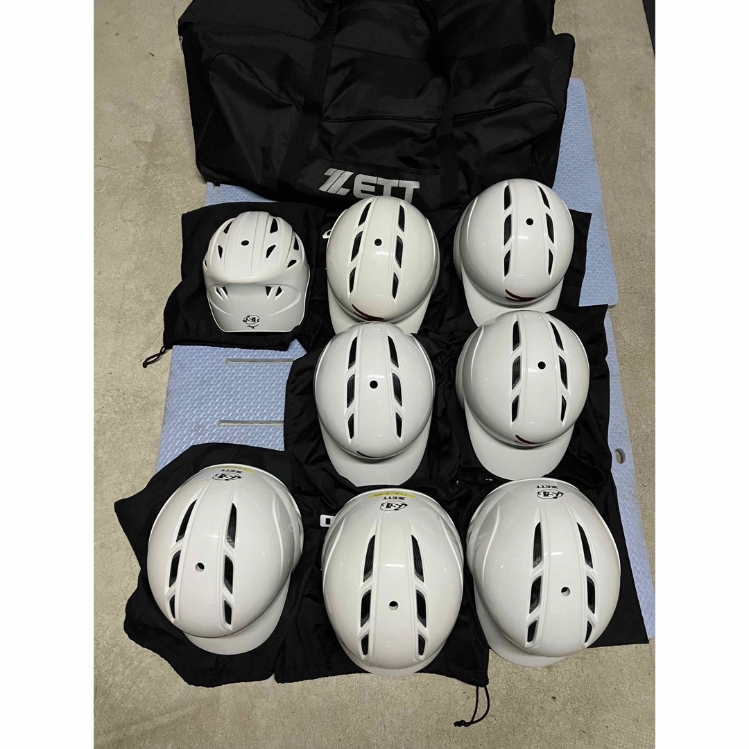 限界値値下！ソフトボールチームヘルメット　ZETT製7つミズノ捕手1つ　ほぼ新品スポーツ