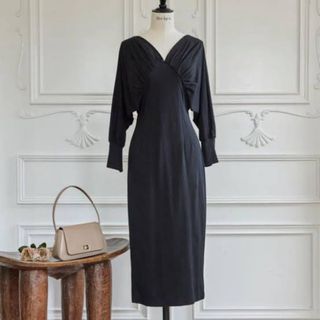 ハーリップトゥ(Her lip to)のherlipto Cache- Coeur Jersey Midi Dress(ひざ丈ワンピース)