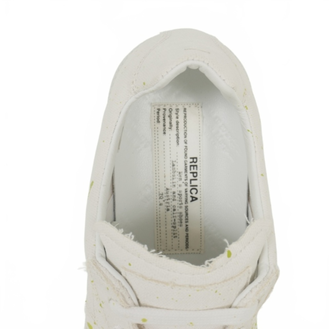 Maison Martin Margiela(マルタンマルジェラ)のメゾンマルジェラ レプリカ ペイント ジャーマントレーナー スニーカー 白 黄 レディースの靴/シューズ(その他)の商品写真