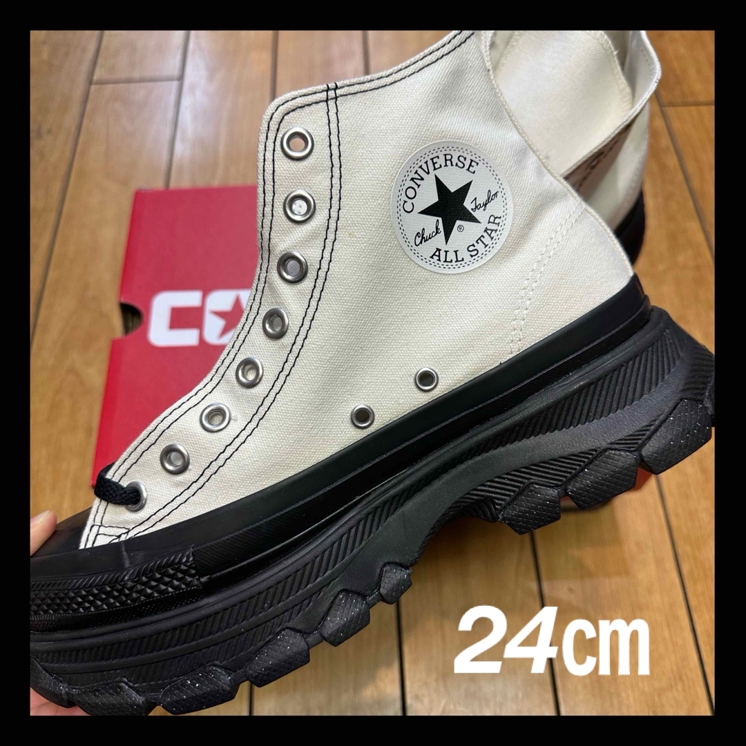 ALL STAR（CONVERSE）(オールスター)の✨新品・限定✨コンバース　オールスター　R トレックウェーブ　ホワイト　厚底 レディースの靴/シューズ(スニーカー)の商品写真