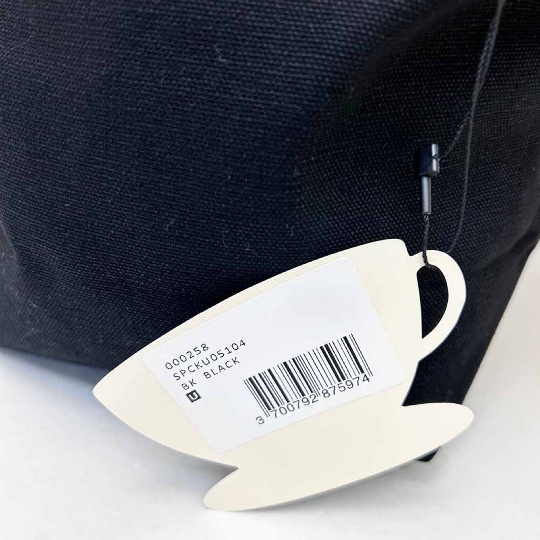 MAISON KITSUNE'(メゾンキツネ)の新品  メゾンキツネ CAFE ミニトートバッグ ブラック レディースのバッグ(トートバッグ)の商品写真