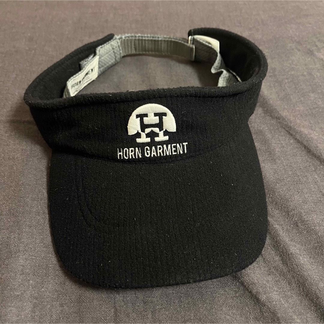 HORN GARMENT(ホーンガーメント)のホーンガーメント　HORN GARMENT  帽子　サンバイザー　ブラック　黒 メンズの帽子(サンバイザー)の商品写真