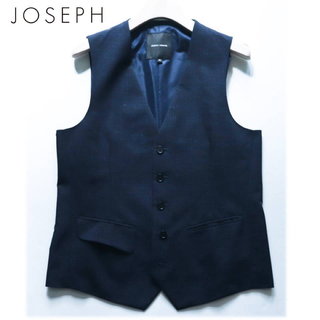 ジョゼフ(JOSEPH)の《ジョセフ》新品 軽量 洗濯可能 格子柄 ストレッチベスト ジレ 46(M)(ベスト)