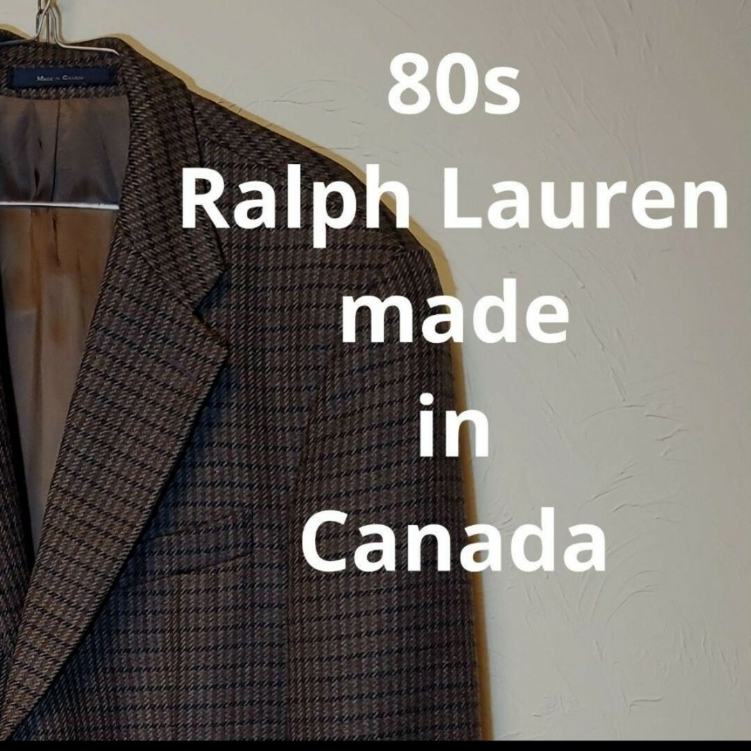 80s ラルフローレン CHAPS 2つボタン カナダ製 テーラードジャケット | フリマアプリ ラクマ