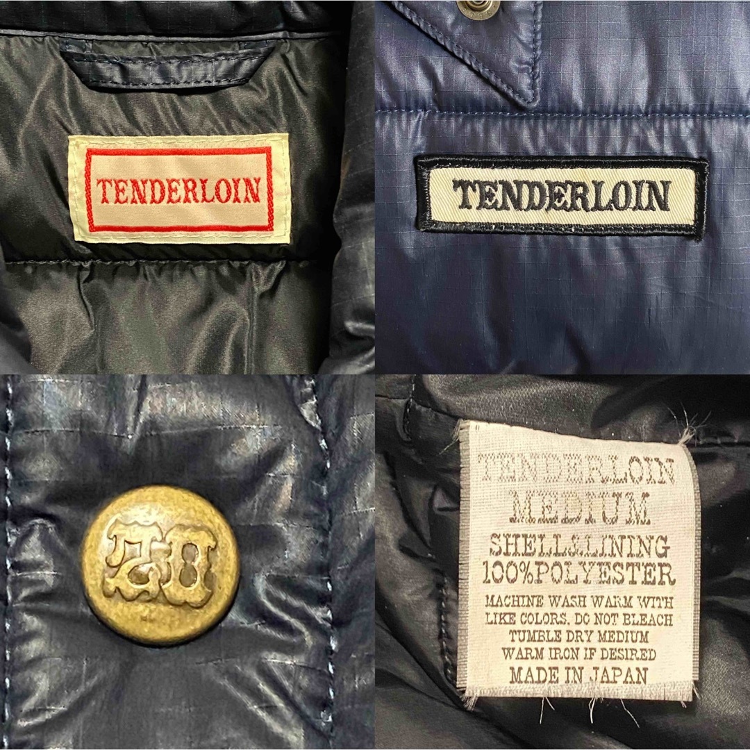 TENDERLOIN(テンダーロイン)のMサイズ  テンダーロイン T-VEST ダウン ベスト ネイビー メンズのジャケット/アウター(ダウンベスト)の商品写真