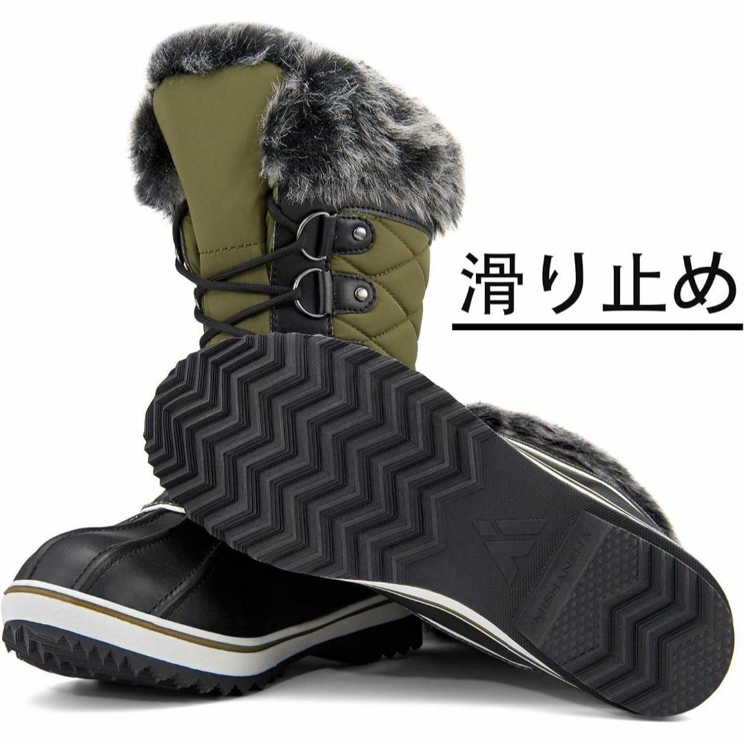 [Mishansha] スノーブーツ レディース 防水 冬靴 防寒ブーツ 裏起毛 レディースの靴/シューズ(その他)の商品写真