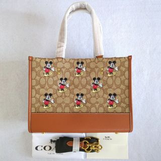 コーチ(COACH)のコーチ COACH トートバッグ ショルダーバック ブラウン ミッキー 可愛い(トートバッグ)