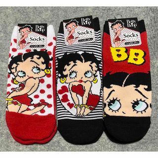 ベティブープ(Betty Boop)のベティちゃん 靴下 ソックス 3種(ソックス)