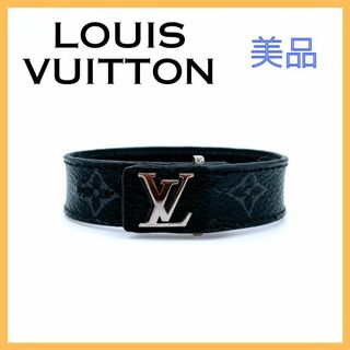 ルイヴィトン(LOUIS VUITTON)のルイヴィトン モノグラムエクリプス ブラスレ LVスリムブレスレット メンズ 黒(バングル/リストバンド)