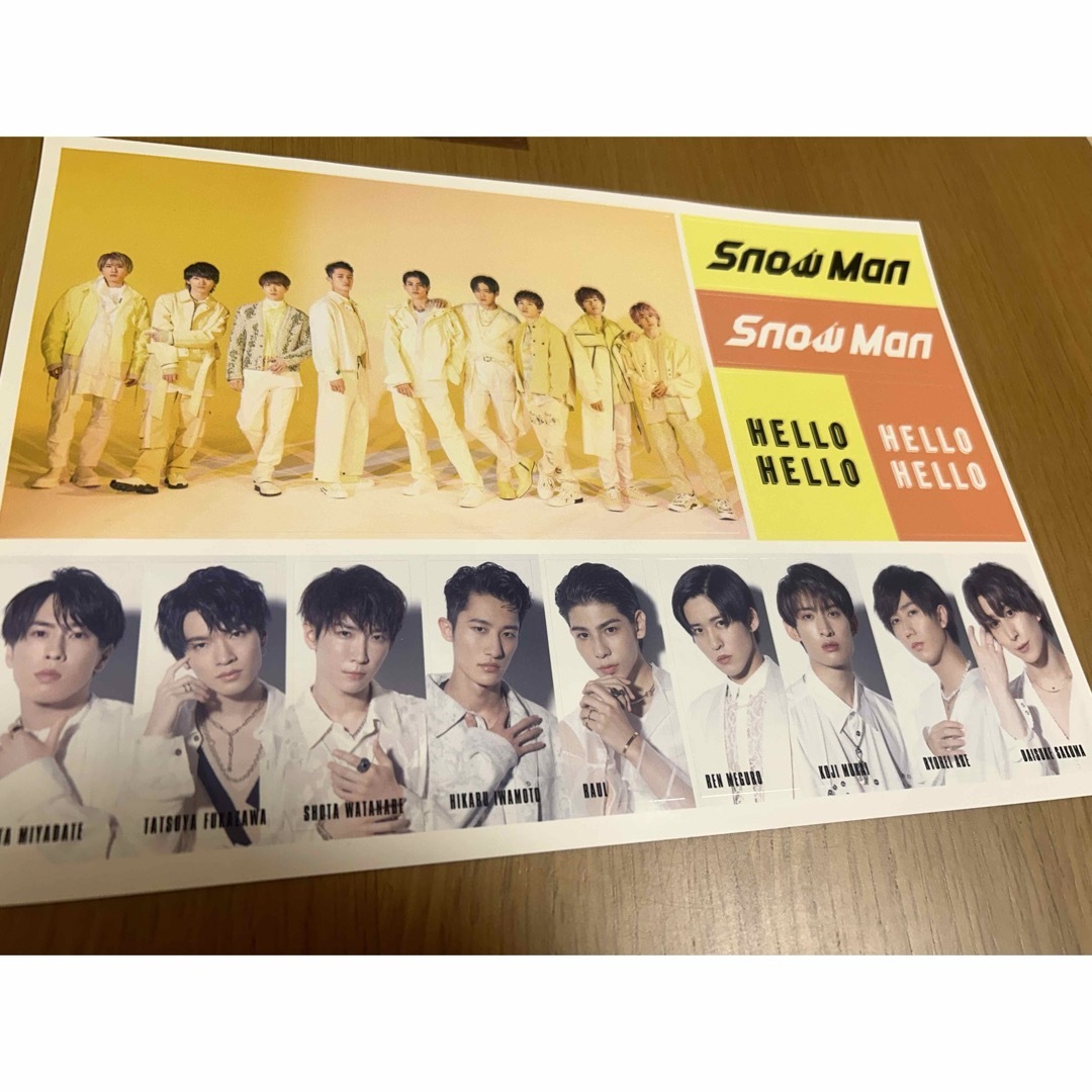 SnowManシール エンタメ/ホビーのタレントグッズ(アイドルグッズ)の商品写真