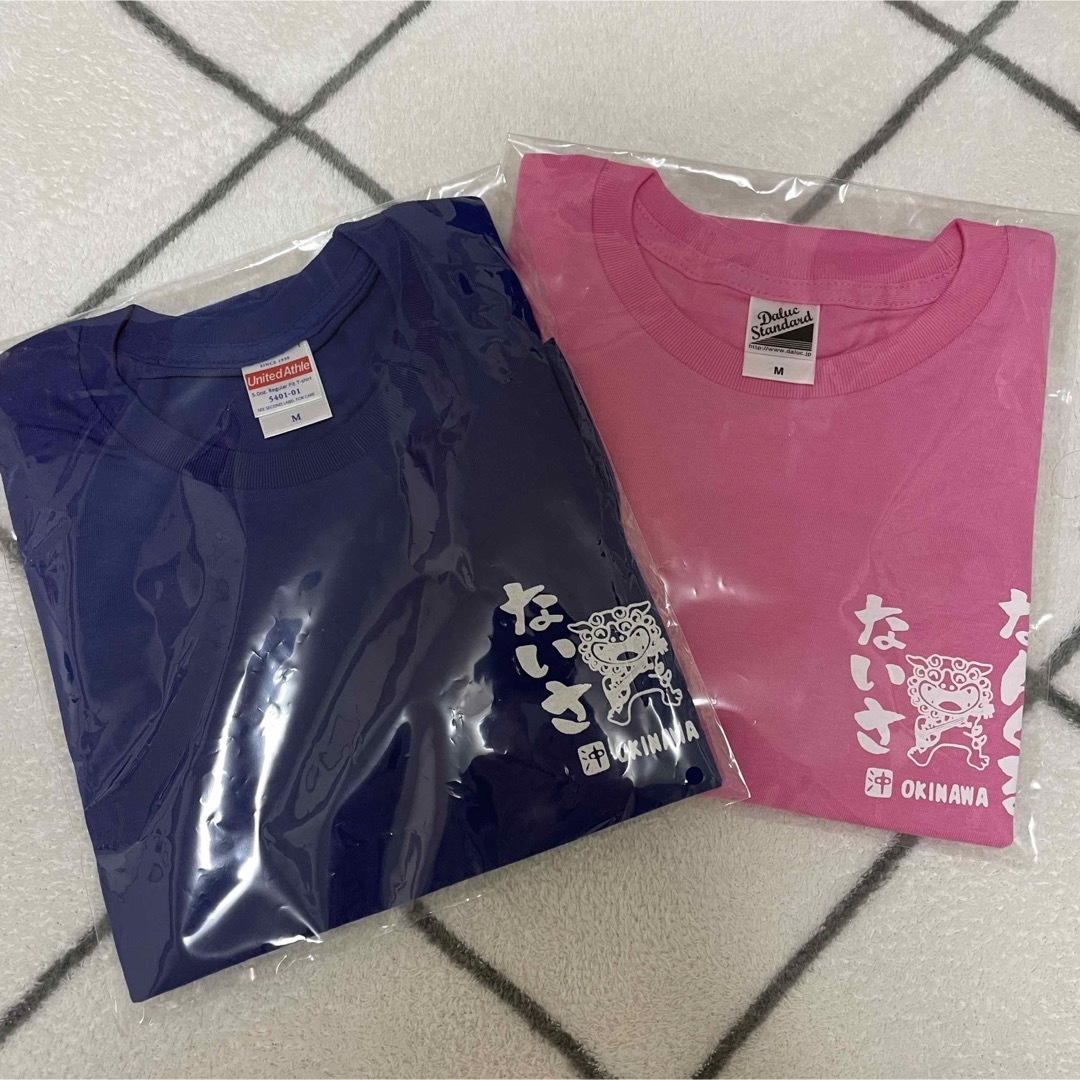 【新品】2枚セット 沖縄 シーサー Tシャツ ユニセックス お揃い ペア レディースのトップス(Tシャツ(半袖/袖なし))の商品写真