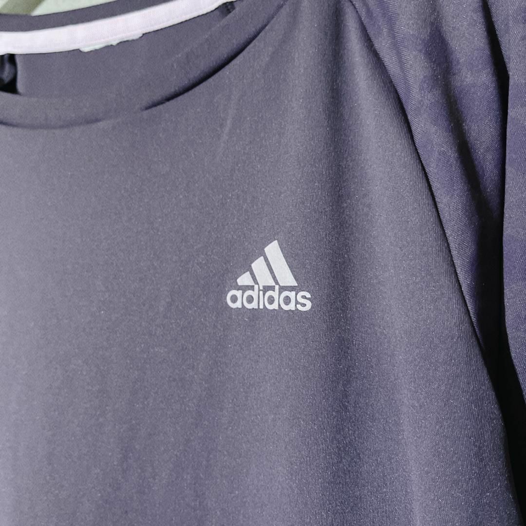 adidas(アディダス)の【レディース】adidas アディダス Tシャツ 長袖 トップス パープル M レディースのトップス(Tシャツ(長袖/七分))の商品写真