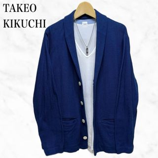 TAKEO KIKUCHI - TAKEO KIKUCHI カーディガン トップス リネンニット