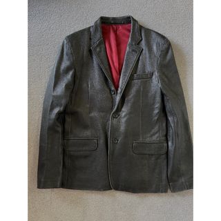 袖丈６３５cmHUGOBOSS レザージャケット　サンプル品