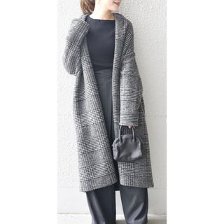 美品 23AW 今期 完売 ショールカラー 中綿 ロング コート