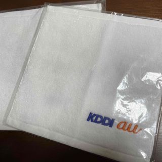 エーユー(au)の新品未使用品● au KDDI オリジナルハンドタオル(ノベルティグッズ)