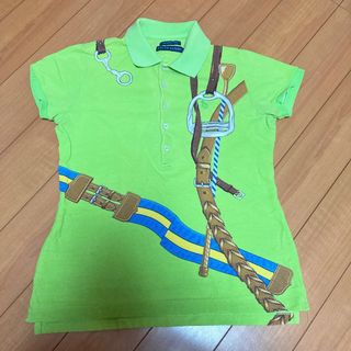 ポロラルフローレン(POLO RALPH LAUREN)のラルフローレン ポロシャツ レディース Sサイズ 黄緑(ポロシャツ)