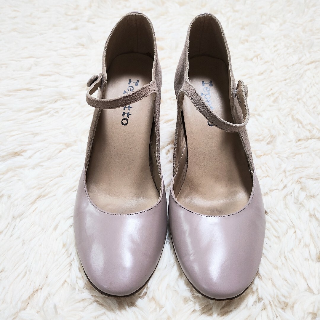 repetto(レペット)の大人気　repetto　レペット　ストラップパンプス　ラウンドトゥ　38 レディースの靴/シューズ(ハイヒール/パンプス)の商品写真