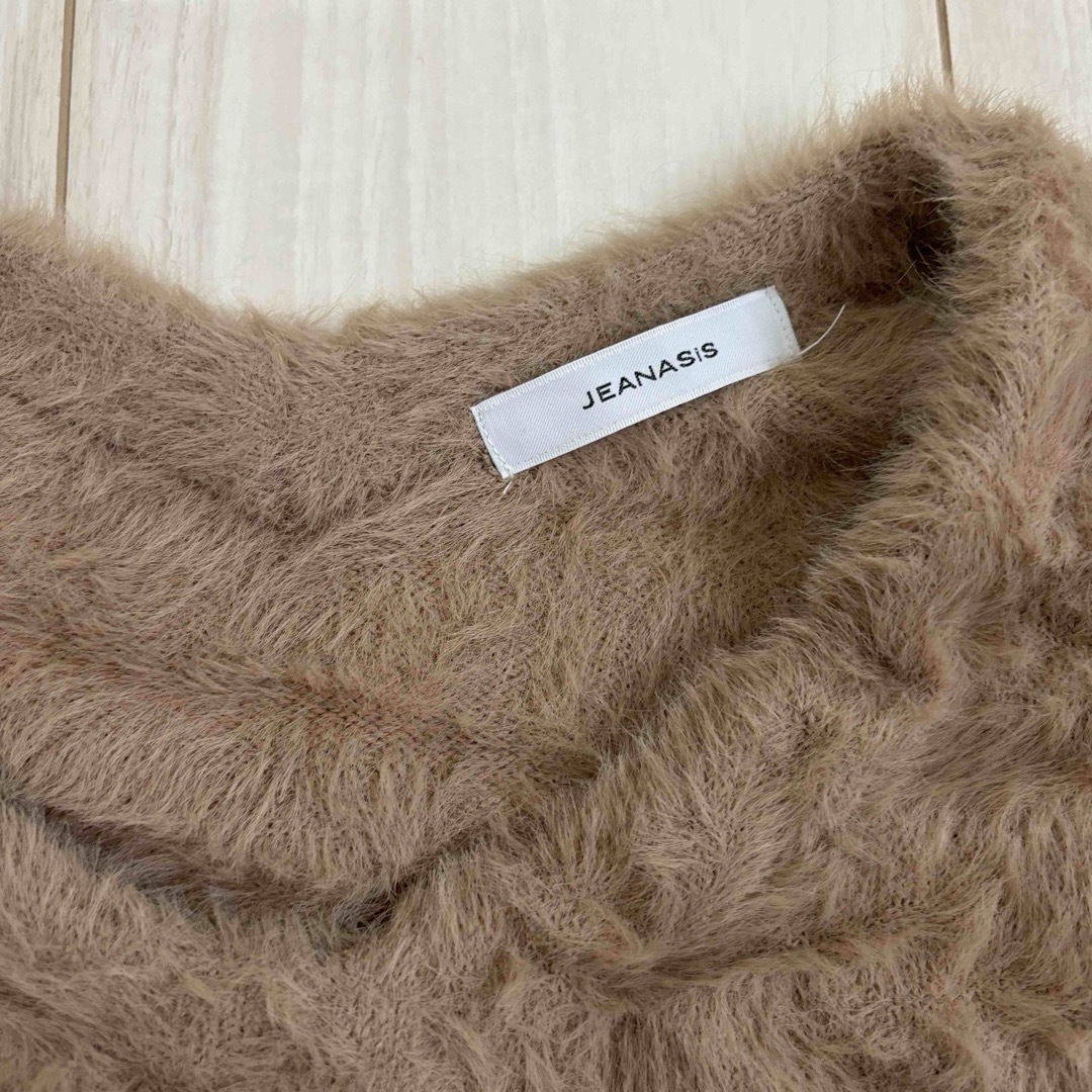 JEANASIS(ジーナシス)の美品　jeanasis ジーナシス　レディース　ニット　セーター　ブラウン　M レディースのトップス(ニット/セーター)の商品写真