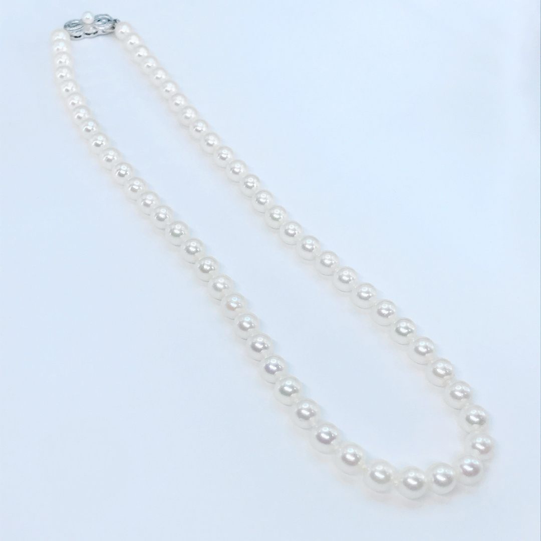 MIKIMOTO(ミキモト)のミキモト パールネックレス シルバー 6.0mm~6.5mm MIKIMOTO レディースのアクセサリー(ネックレス)の商品写真