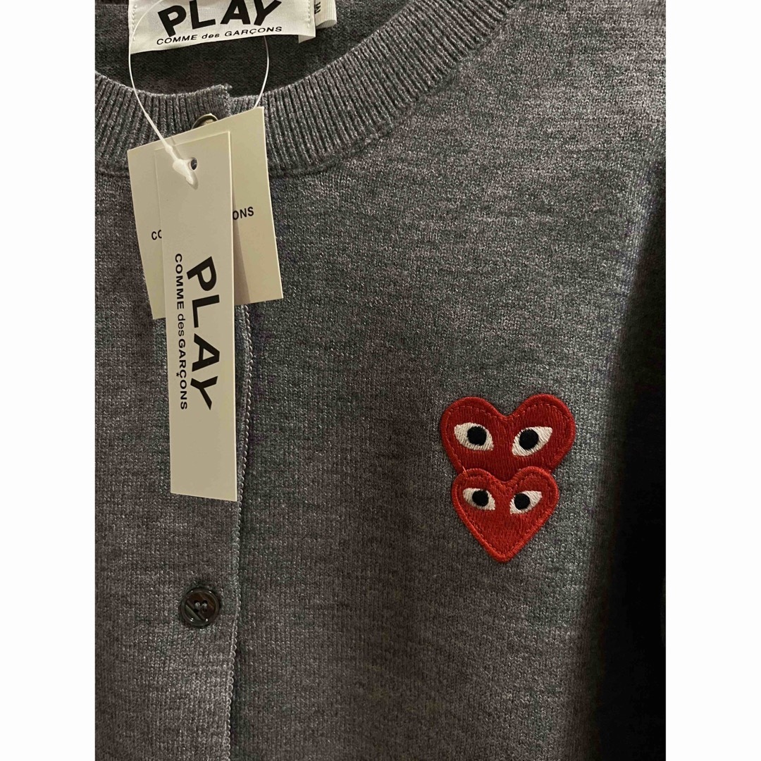 COMME des GARCONS(コムデギャルソン)のコムデギャルソン　カーディガン　ダブルハート Mサイズ レディースのトップス(カーディガン)の商品写真