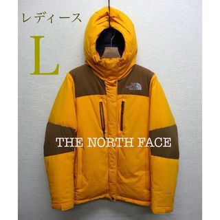 ザノースフェイス(THE NORTH FACE)のノースフェイス　ダウンジャケット　アウター　ハイベント　レディースＬ　イエロー(ダウンジャケット)