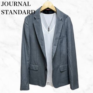 ジャーナルスタンダード(JOURNAL STANDARD)のJOURNAL STANDARD テーラードジャケット　シンプル　グレー(テーラードジャケット)