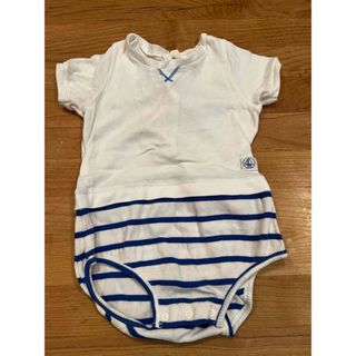 プチバトー(PETIT BATEAU)のPetit Bateau プチバトー　ロンパース　サイズ74cm  12m(ロンパース)