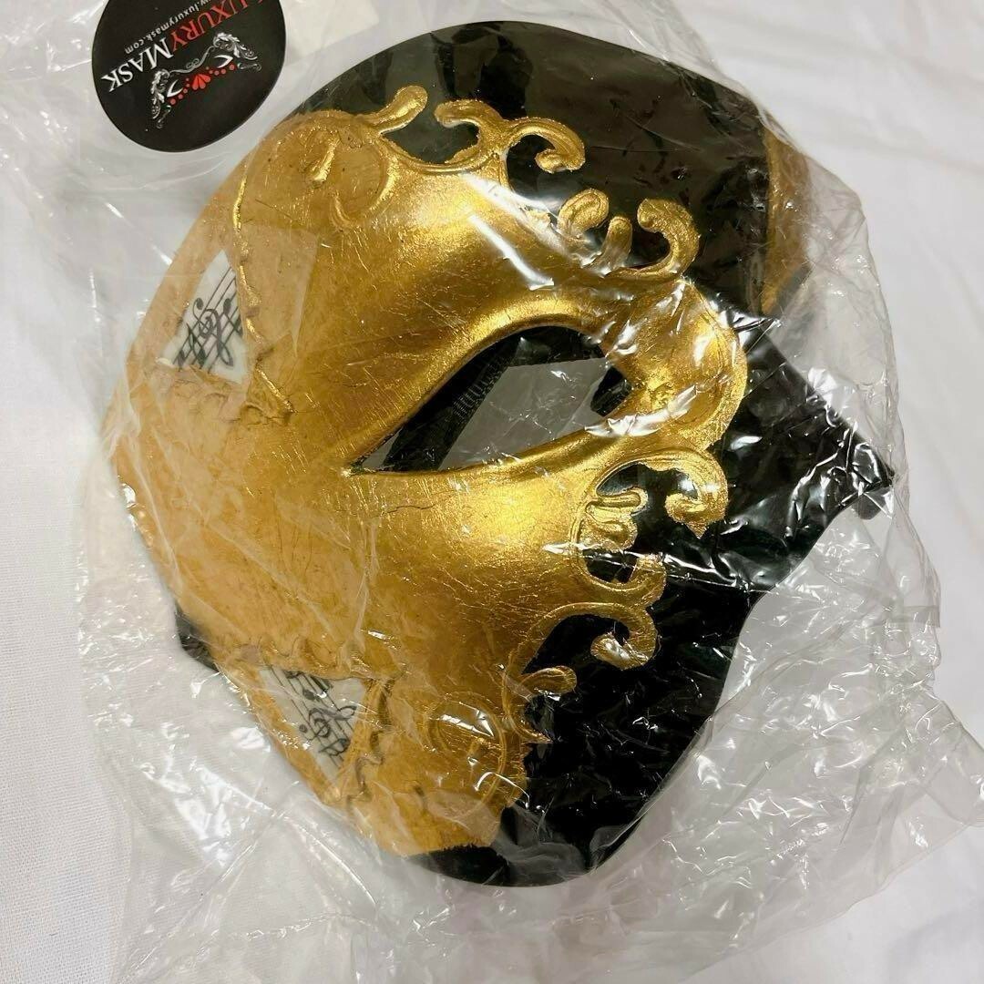 ビンテージ オペラ座の怪人マスク ベネチアンハーフフェイス ビンテージ オペラ座の怪人マスク ベネチアンハーフフェイス