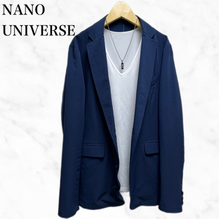 nano・universe - nano universe テーラードジャケット　青　ブルー　シンプル