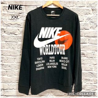 ナイキ(NIKE)の【未使用】XXL ナイキ NSW WTOUR L/S トップ（黒）(Tシャツ/カットソー(七分/長袖))