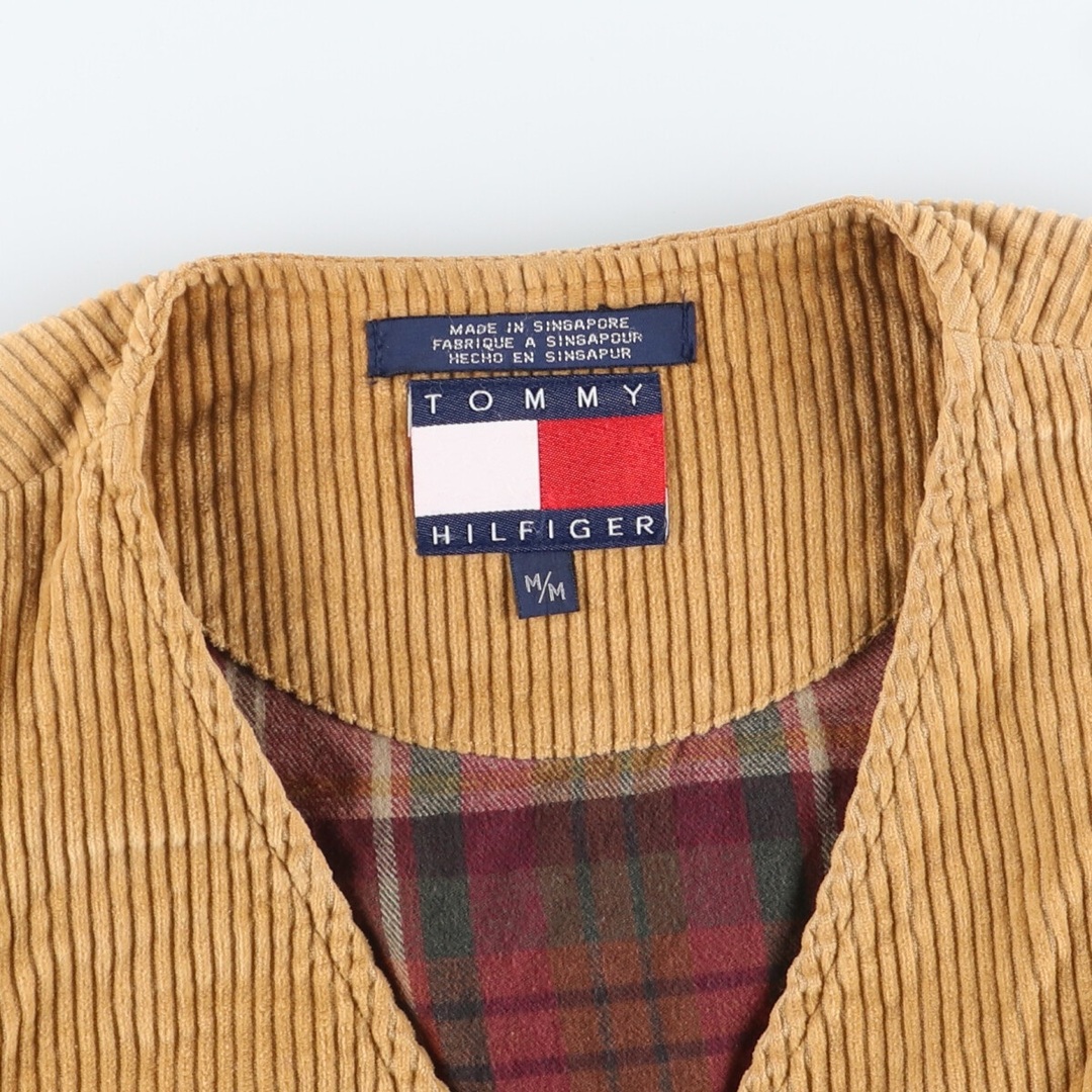 TOMMY HILFIGER(トミーヒルフィガー)の古着 90年代 トミーヒルフィガー TOMMY HILFIGER コーデュロイベスト メンズM ヴィンテージ /eaa412090 メンズのトップス(ベスト)の商品写真