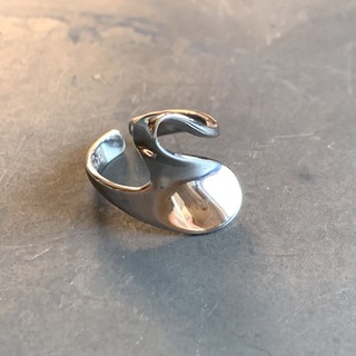 silver925 プレート　ウェーブリング　シルバー(リング(指輪))